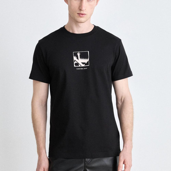 Calvin Klein Ανδρική κοντομάνικη μπλούζα Grid Box Tee